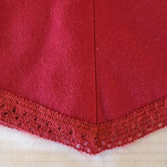 Zara Basic Women’s Midi A-Line Pencil Skirt Antique Ruby Sz 8 - Picture 3 of 8